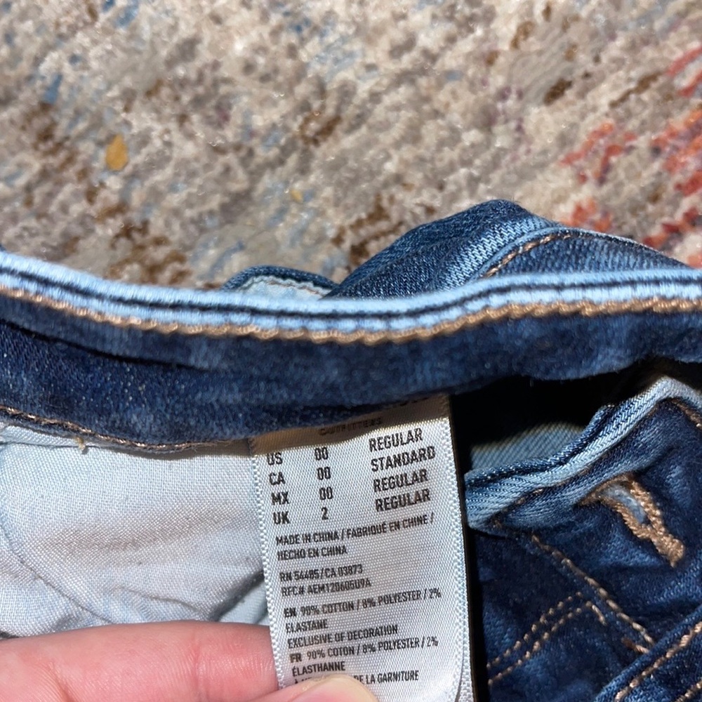 High Waisted Skinny Jeans, Holes on knees, double zero’s